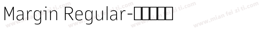 Margin Regular字体转换